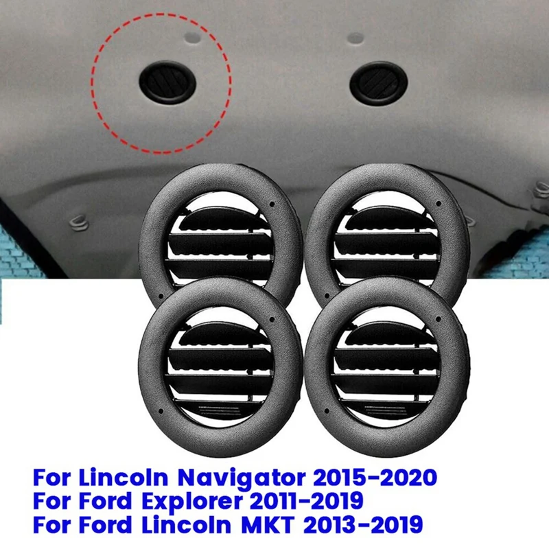 

4X Car Ceiling Roof AC Heater Air Vent BL1Z-19893-AA For Ford Explorer Lincoln MKT 2011-2019 BB5Z-19893-CA BB5Z19893AA Parts