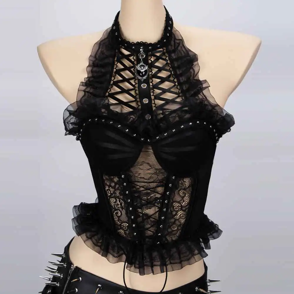 Goth Tops Emo Clothing Alternative Y2K T-shirt ALT Cyber Kawaii 2026 Gothic Tank Vkei Punk Rock Clothes Grunge Harajuku