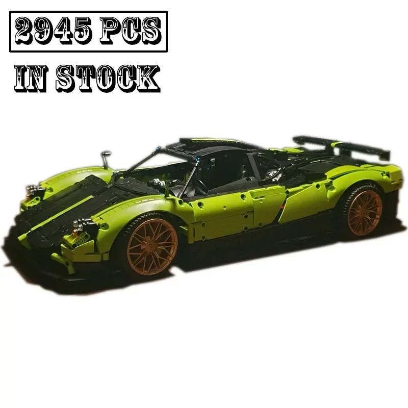 New Technologys MOC- 168727   1:8 skala Zonda Cinque Hypercar Super samochód wyścigowy Model klocki do budowy zabawki z klocków prezenty urodzinowe dla dzieci