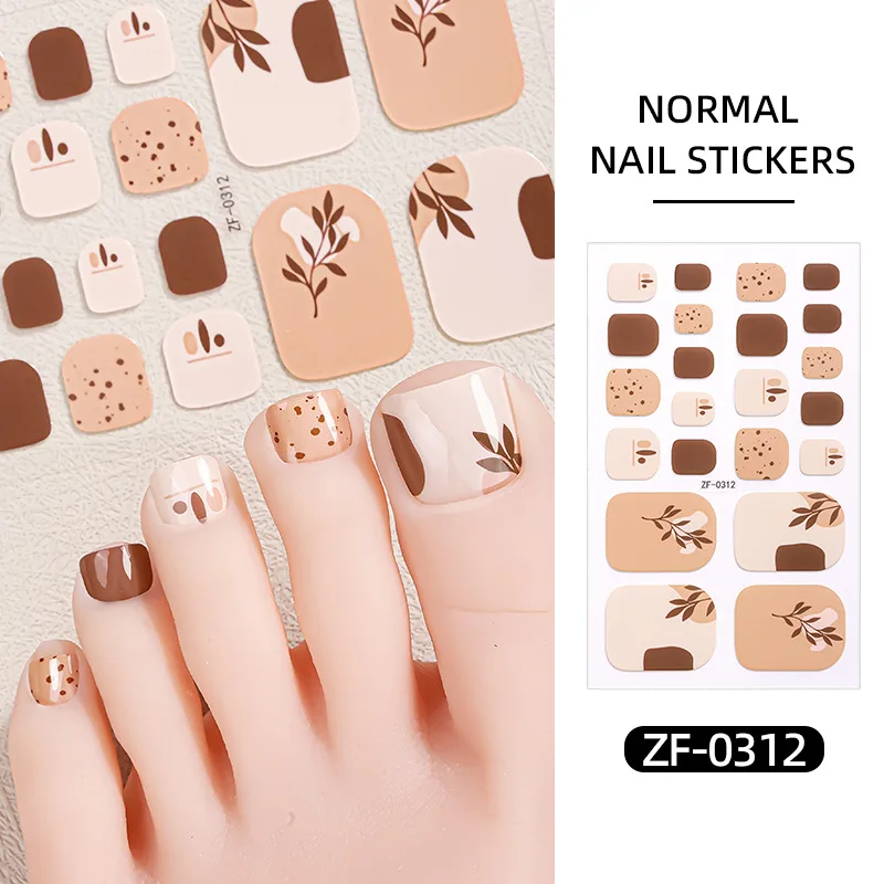 Summer new nail polish film toenail sticker hot glitter powder polka dots cute girl toenail nail sticker Nails stickers