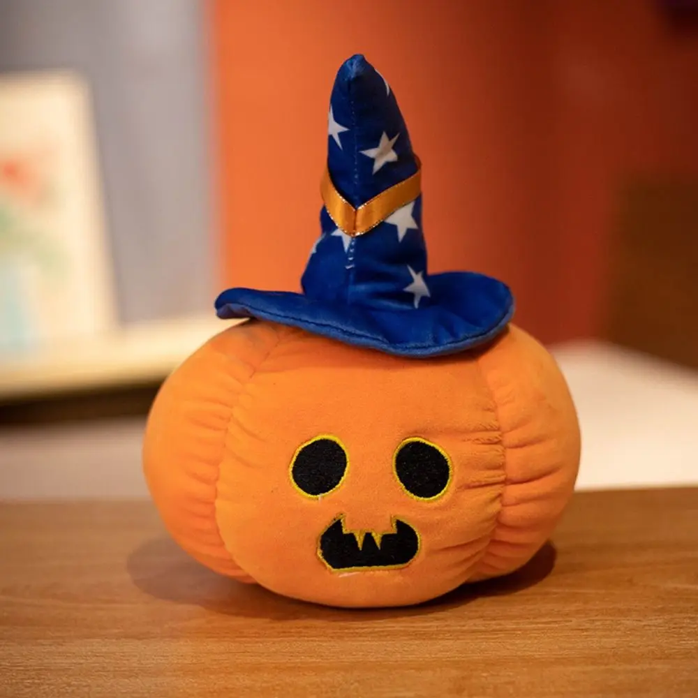 Indossare cappello zucca bambola demone cotone PP farcito peluche di Halloween morbido divertente zucca di Halloween cuscino di tiro decorazione della casa