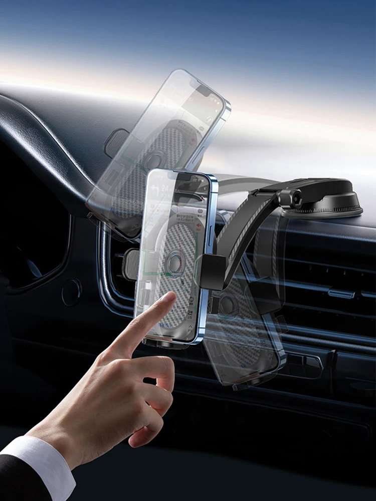 

WiWU Универсальный автомобильный держатель для телефона для iPhone Samsung Регулируемая подставка для мобильного телефона любыми углов Поддержка приборной панели на присоске