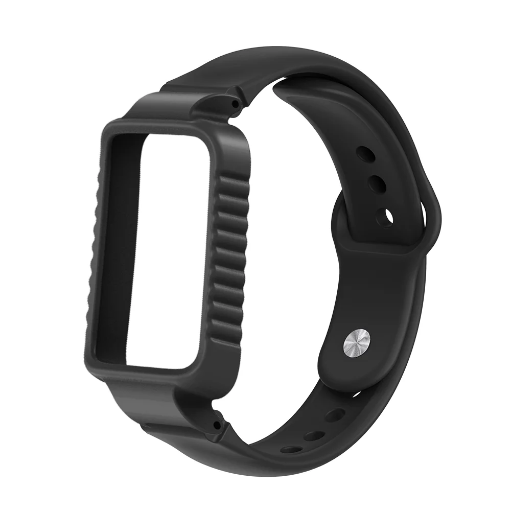 

Quick Release Watch Strap + Protective Case For Honor Band 9 Bracelet Reverse-buckle Lightweight Silicone Sport Band Man Woman