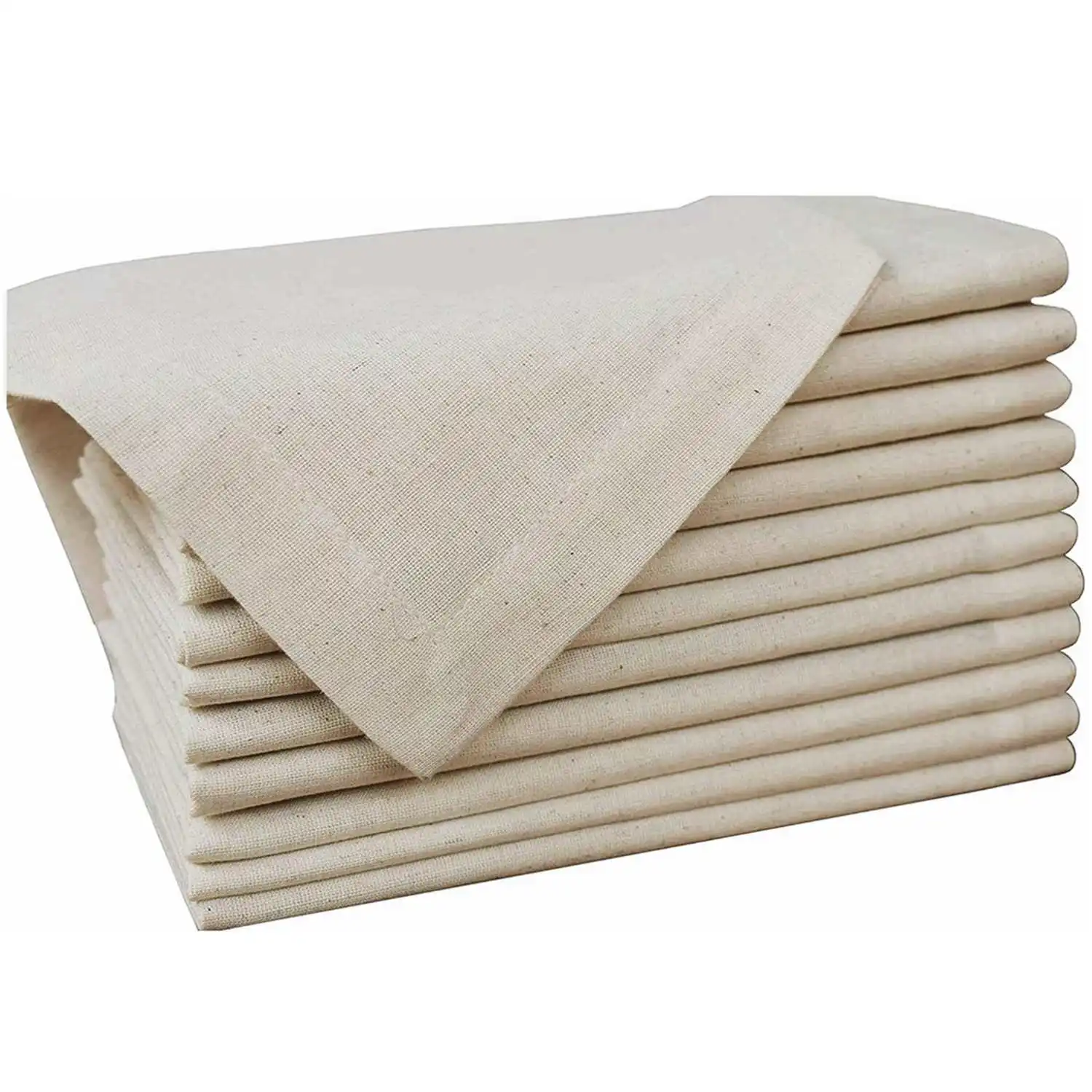 6 Pieces 100% Linen Dinner Napkin Nature Napkin Soft Absorbent Comfortable - Ideal for Events and Regular Use