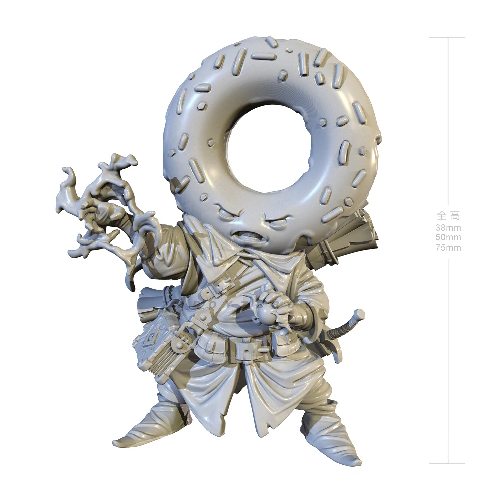 38mm 50mm 75mm Resin model kits figure colorless and self-assembled 3D Printing  TD-6745/3D