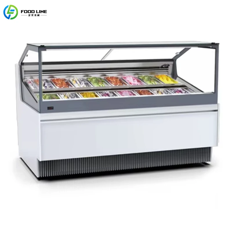 

Customized Frost Free Delicatessen Chiller Supermarket Refrigerator Showcase Food Grade Meat Cake Display Fridge Durable