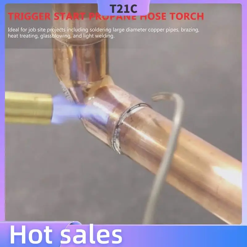 

T21C Propane Soldering Torch Adjustable Propane Torch Lighter, Kitchen Cooking Torch Maximum Operating Temperature 1900℃/3600℉