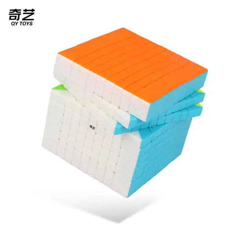 Qiyi 9x9 Magic Speed Cube Stickerless Professional Antistress Puzzle Fidget Toys Qiyi 8x8 Children's Gifts Stress Reliever Toys