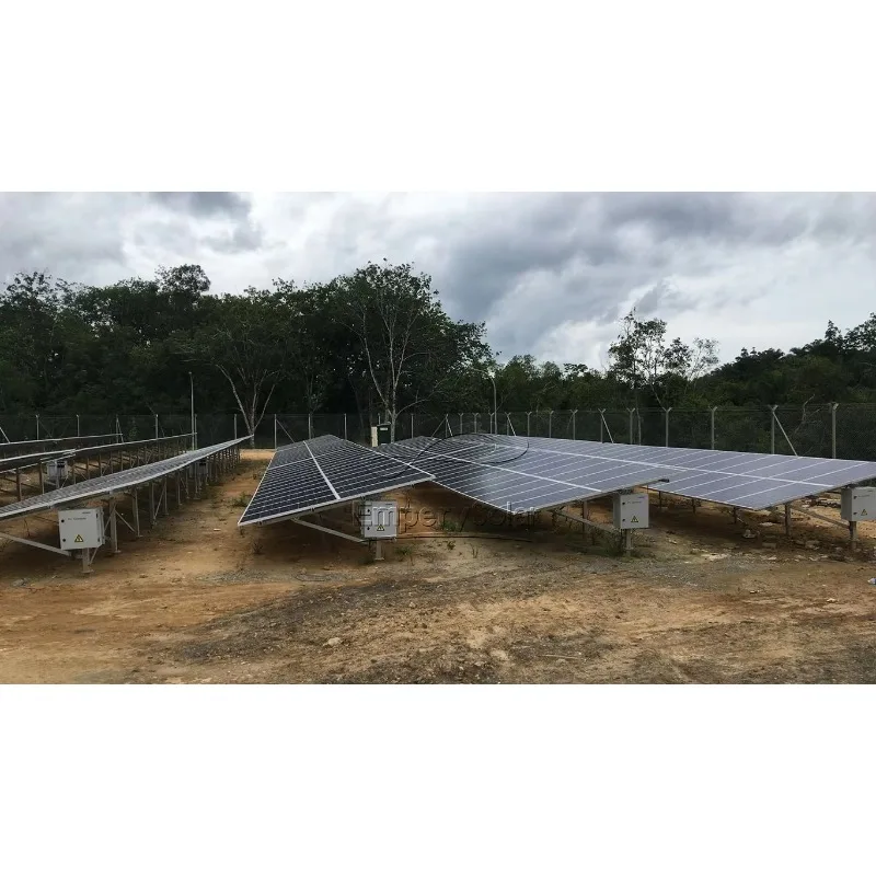 Galvanized PV Mount Off-Grid Ground Solar Support Frame with Solar Panel Installation Wind Load 60m/s & Snow Load 50cm - Detail 1