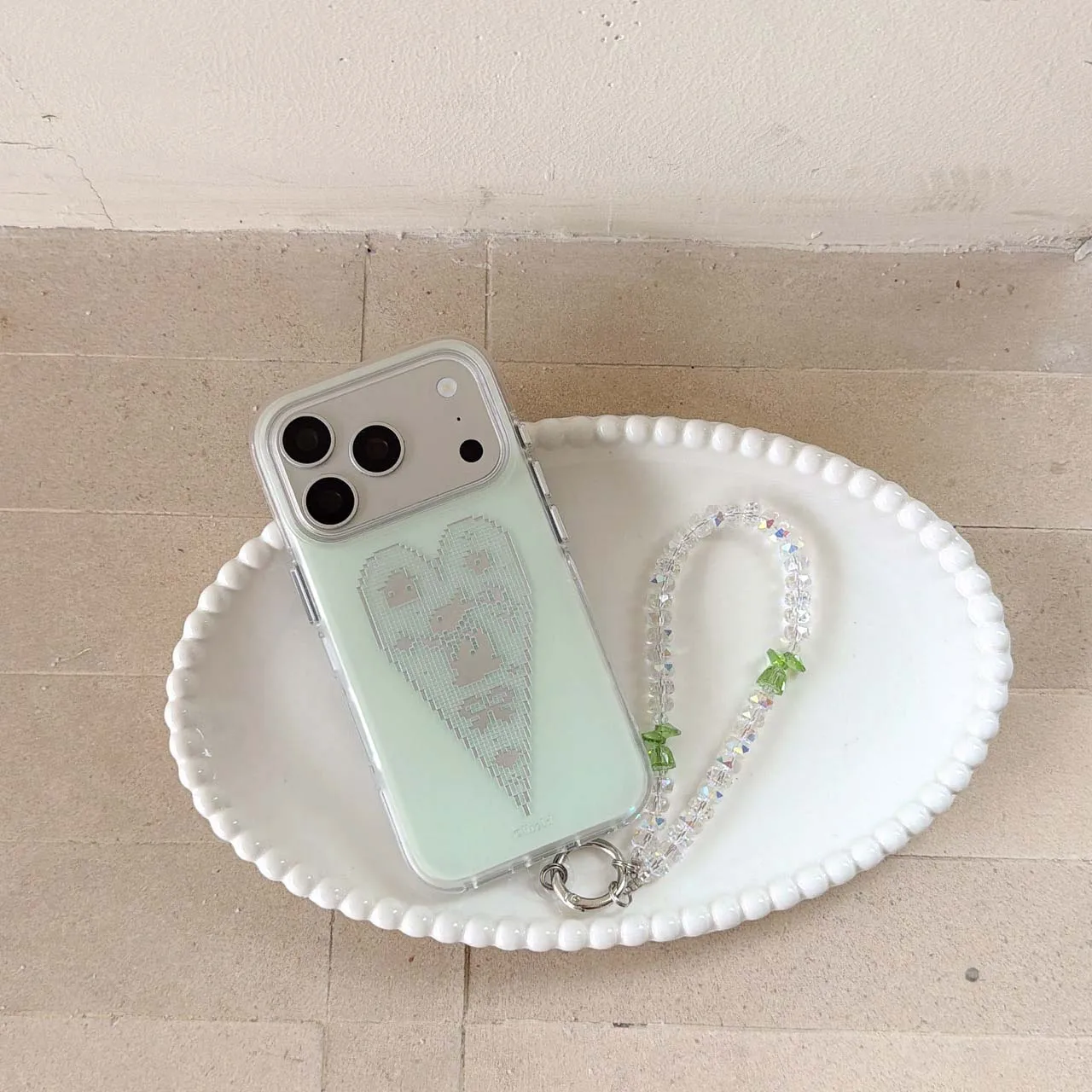 Rabbit love bunny imd back cover bracelet phone case for iphone 15 16 17 pro max 13 14 promax cartoon capa