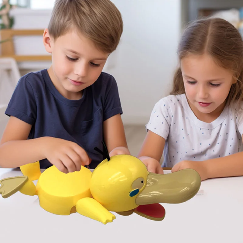 3D Cute Duck Coaster Panicking Duck Insulated Coaster Pressing Gaze Cute Humorous Decompression Desktop Ornament Decoration view 5