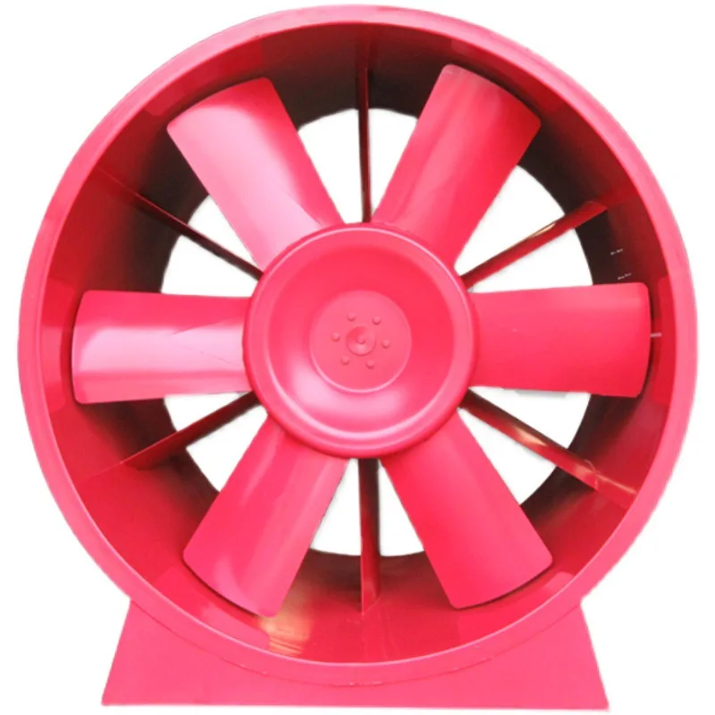 Axial Flow Smoke Exhaust Fan Single Speed Dual Speed Mixed Flow Inclined Flow Axial  Fan Low Noise Fire Exhaust Fan
