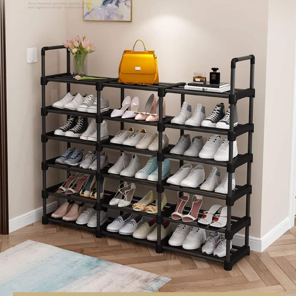 Simple Assembled Shoe Rack Multi Layer Storage Rack Multifunctional Household Space Saving Removable High-capacity Shoe Shelf