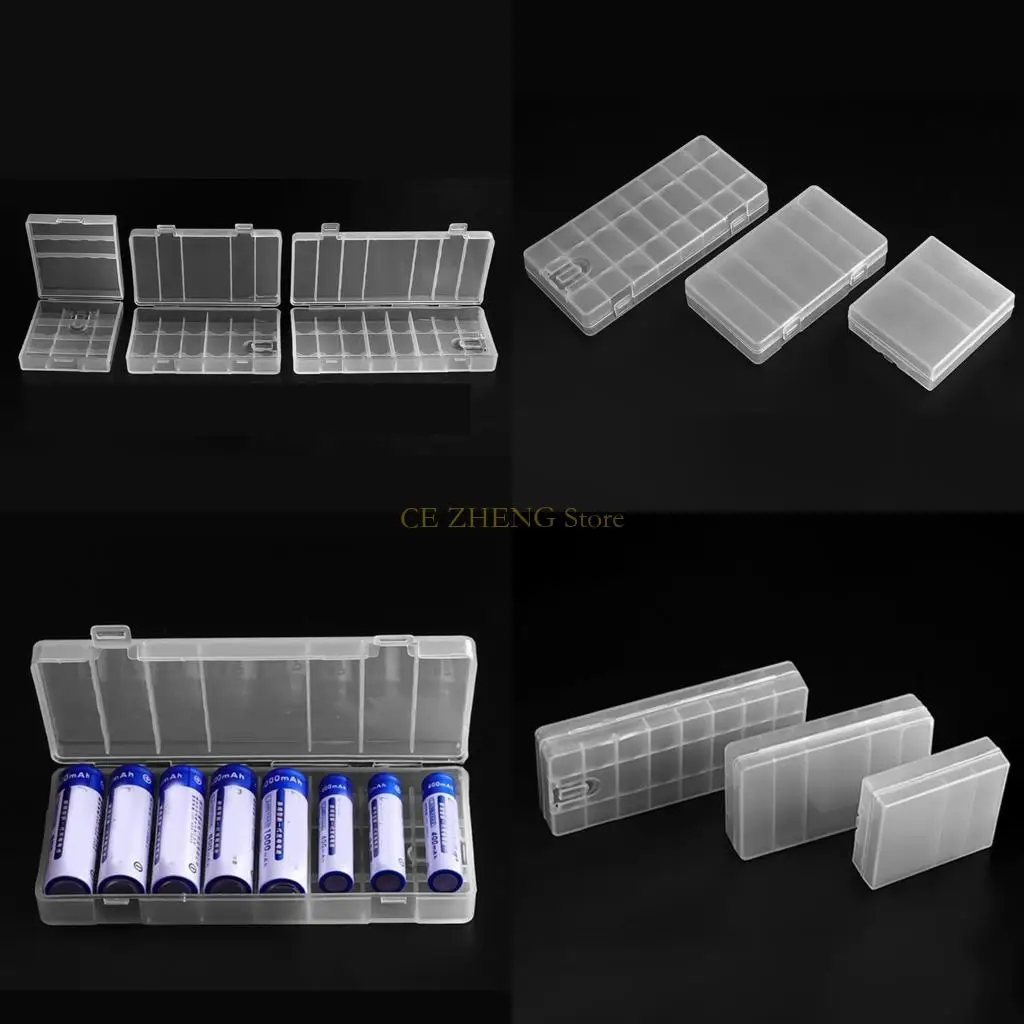 

E56B Compact AA/AAA Battery Box Waterproof Storage Box with 4/6/8 Slots