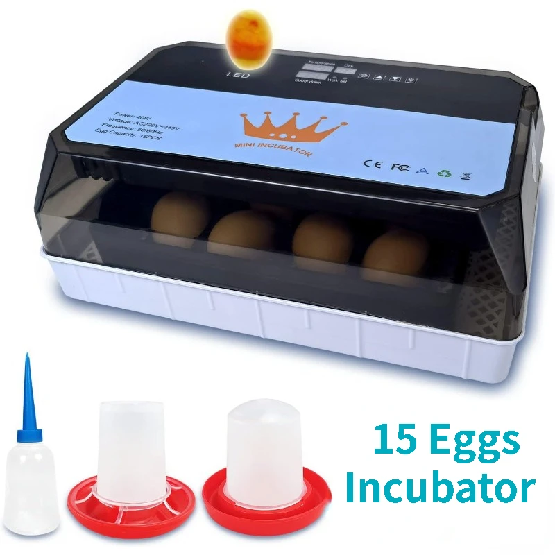 Automatic Egg Incubator, Digital Eggs Incubators for Hatching Eggs with Fully Automatic Turner  Bird Quail Brooder Farm Hatcher