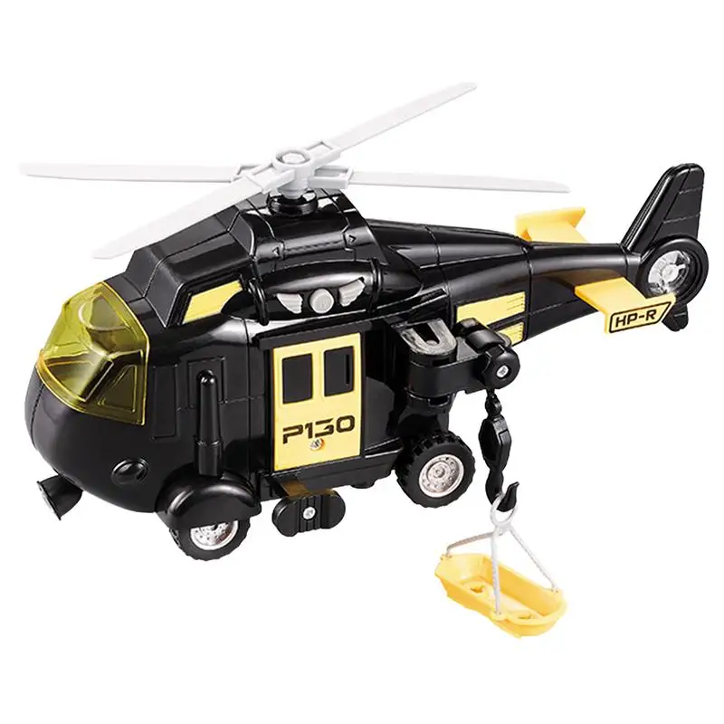 Helicopter Model Toy Simulation Helicopter Model Toy Multi-Functional Vehicles Toys For Home Kindergarten School Park