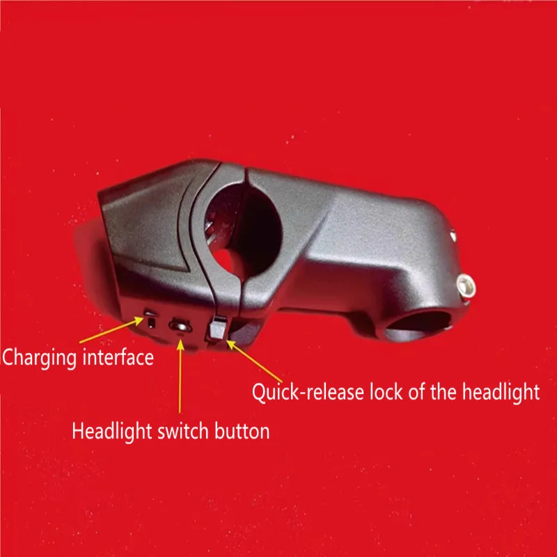 Bicycle Aluminum Alloy 28.6Mm/60-80Mm Handlebar Stand With Detachable Charging Night Riding light Stand Tube