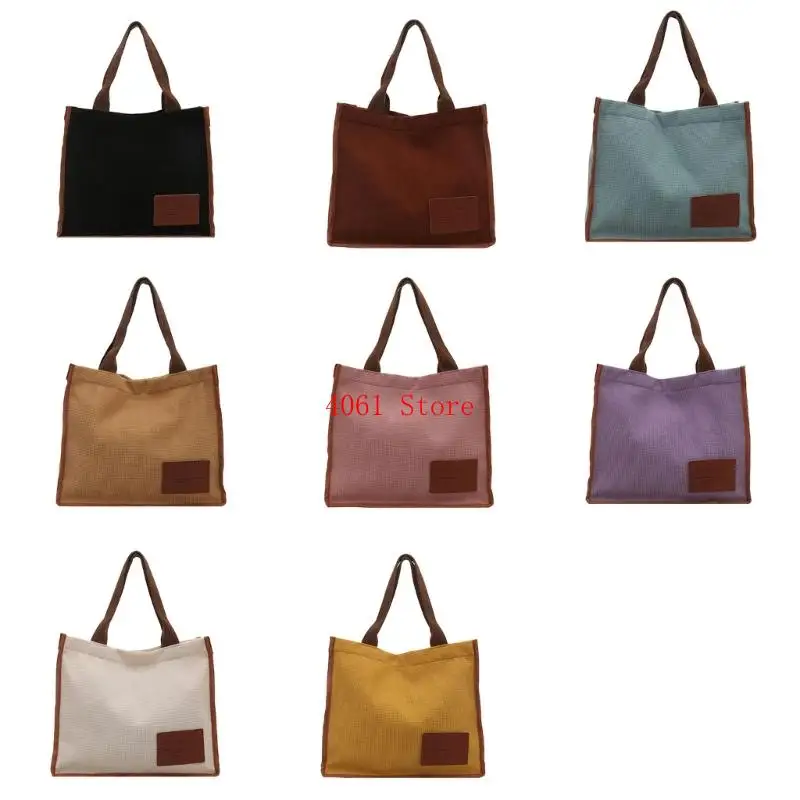 

Practical Canvas Commuters Bag For Women Lightweight Spacious Shoulder Bag Casual Handbag for Work College Daily Use