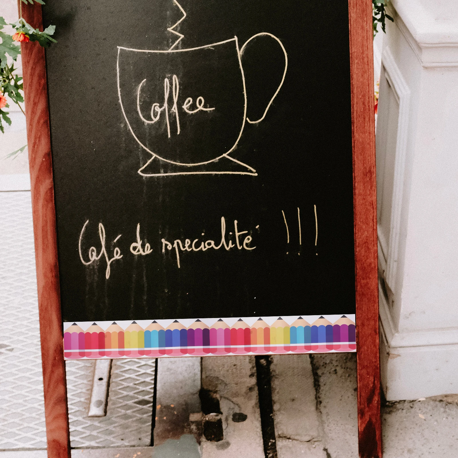 

Pencil Border Decorative Trim for Classroom Bulletin Festival Accessories Board Supplies Removable Teaching Tools Arts