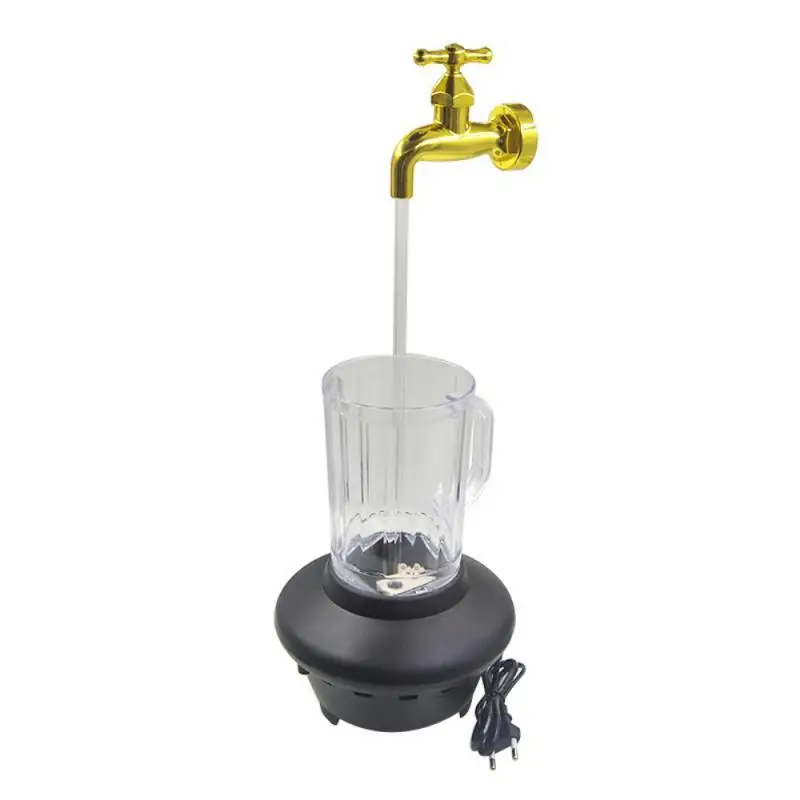 Invisible Floating Faucet Water Fountain Kits Tap Running Lights Holiday  Invisible Flowing Spout Watering Can Fountain