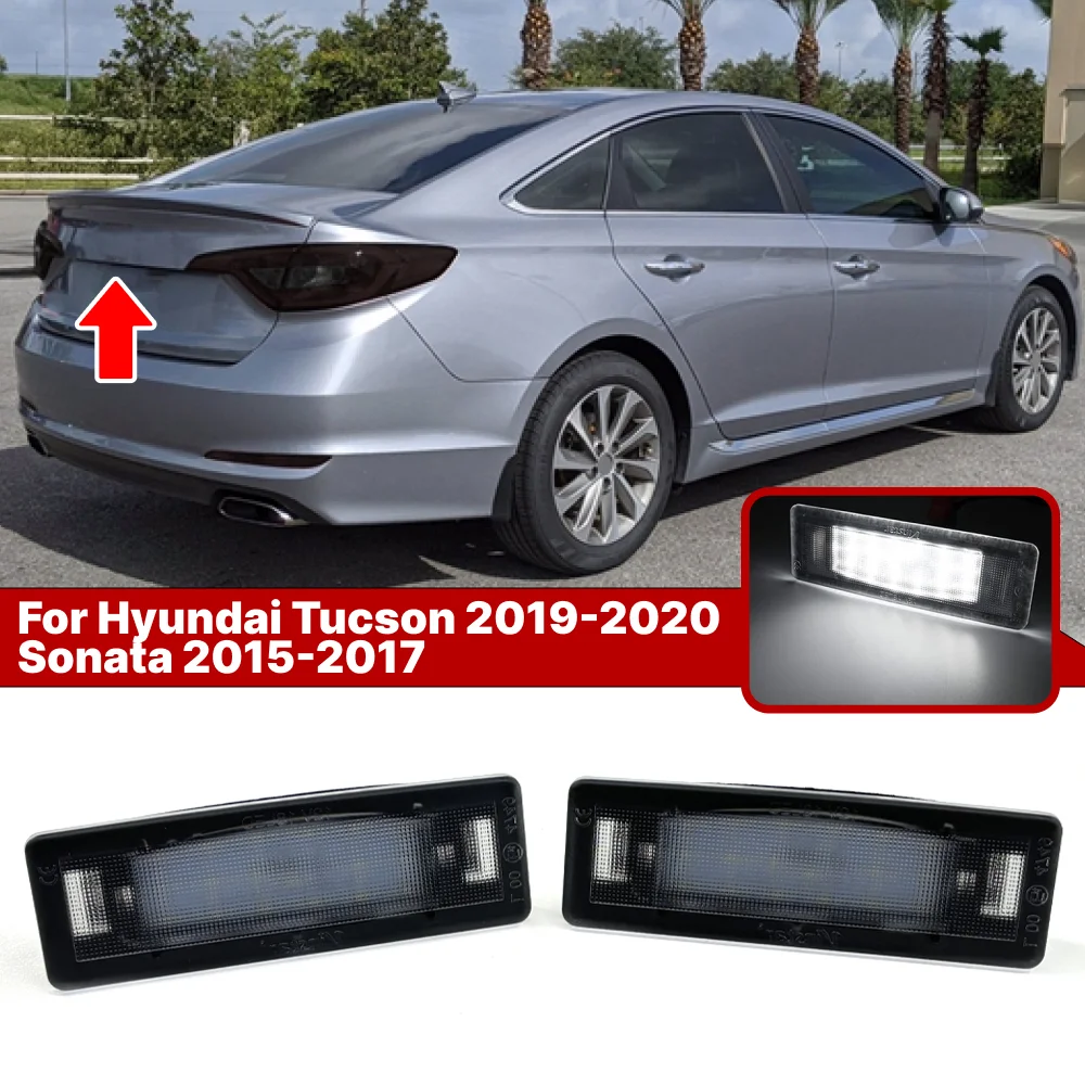 

2x For KIA Ceed ProCeed, Sportage, Optima,Magentis,Stonic,e-Soul,Sorento III UM White Led License Plate Light Lamps