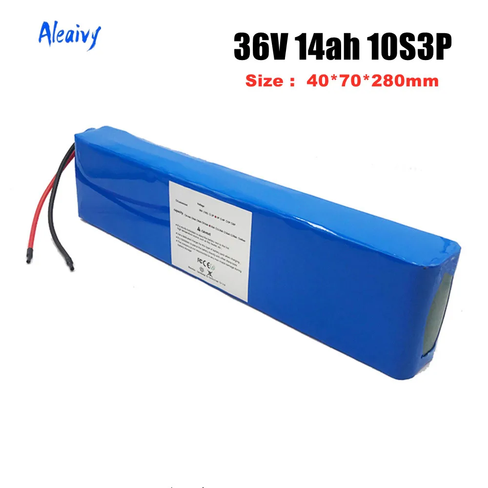 

36V 14ah Electric Bike Battery 18650 Lithium Ion Battery Pack 10S3P 600W High Power and Capacity 42V m365 Electric Bike Scooter