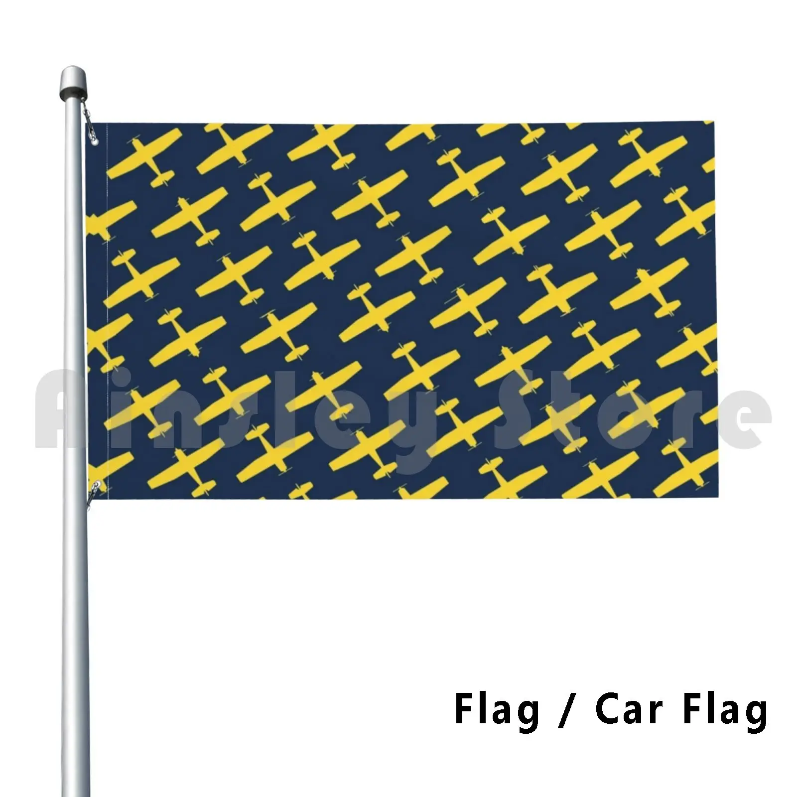 Gold Airplanes Flag Car Flag Funny Airplane Gold Navy Kent State Aeronautics Pilot