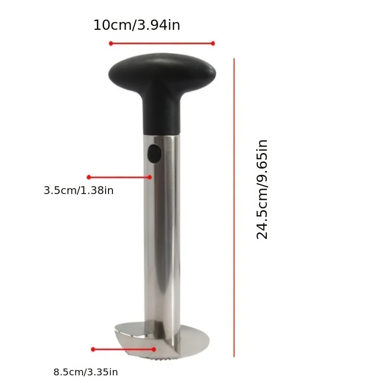 1pc, Stainless Steel Pineapple Corer and Slicer - Effortlessly Core and Slice Pineapples - Perfect for Outdoor Use