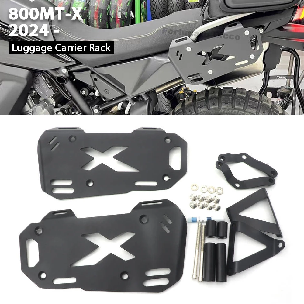 

For CFMOTO 800MTX 800MT-X Rear Luggage Rack Cargo Side Panniers Rack Luggage Saddlebag Carrier Bracket 800MT X 800 MTX 2024-