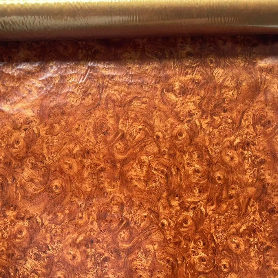 0.5cm*2M Peach Wood Water Transfer Printing Film, Car Interior DIY Color Change Hydrographic Printing Film 12471