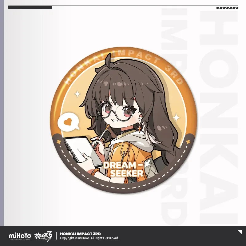 Sunsyea Honkai Impact 3rd Ⅱ Official Merch miHoYo Original XBDCHH Theme Series Badge Senadina Coralie Helia Dreamseeker