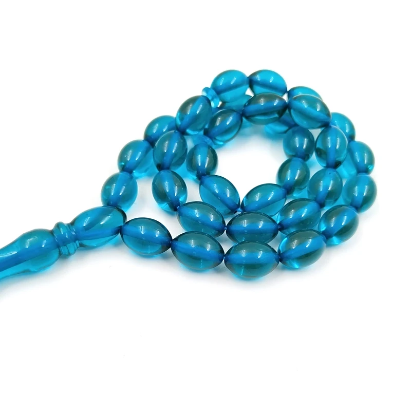 Tasbih Blue Resin turkish accessories bracelet misbaha Muslim 33 prayer bead Arabic fashion eid gift ramadan