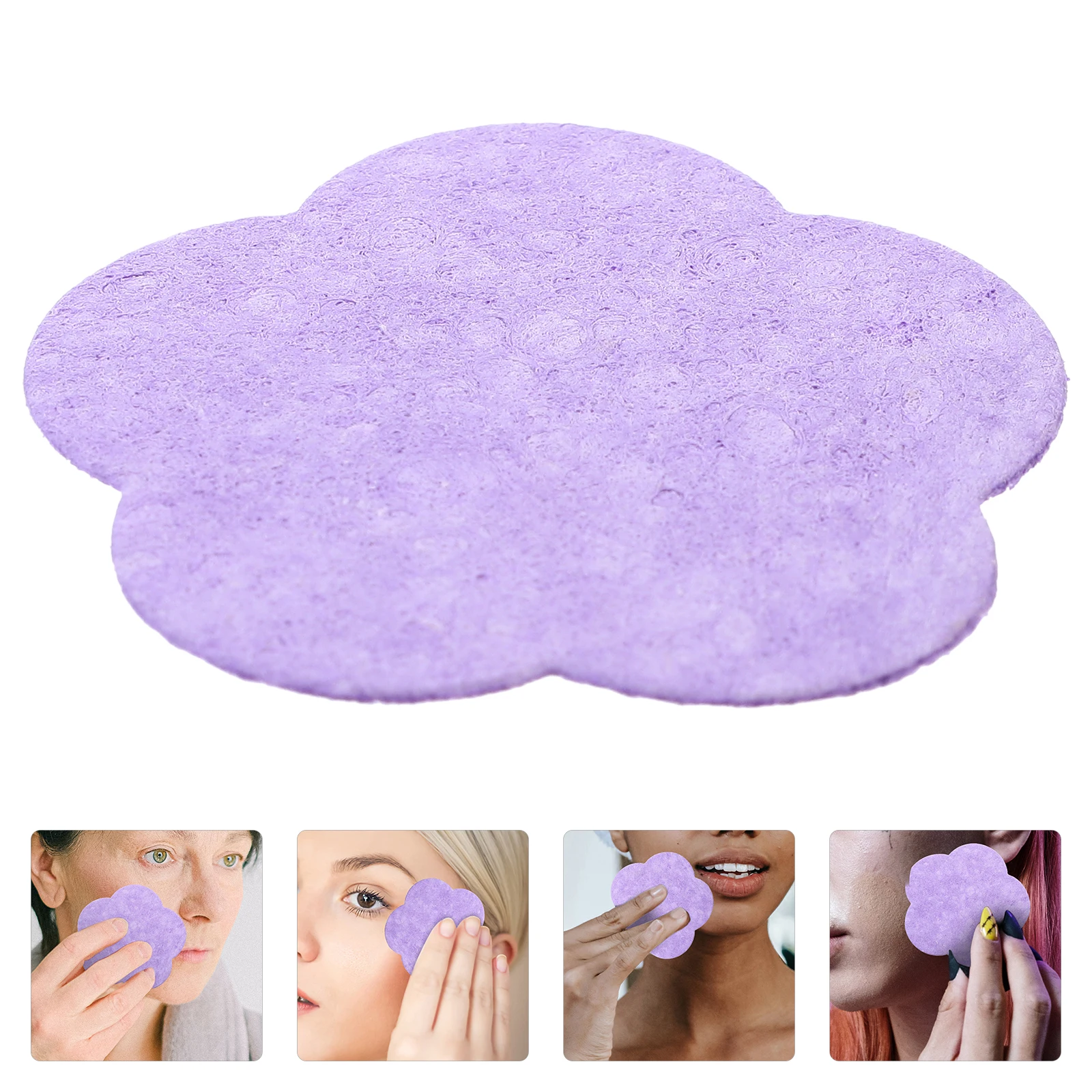 50 szt. Gąbek złuszczających do oczyszczania ciała, szorowarka podróżna do domu, gąbki do mycia twarzy, gąbki do oczyszczania.
