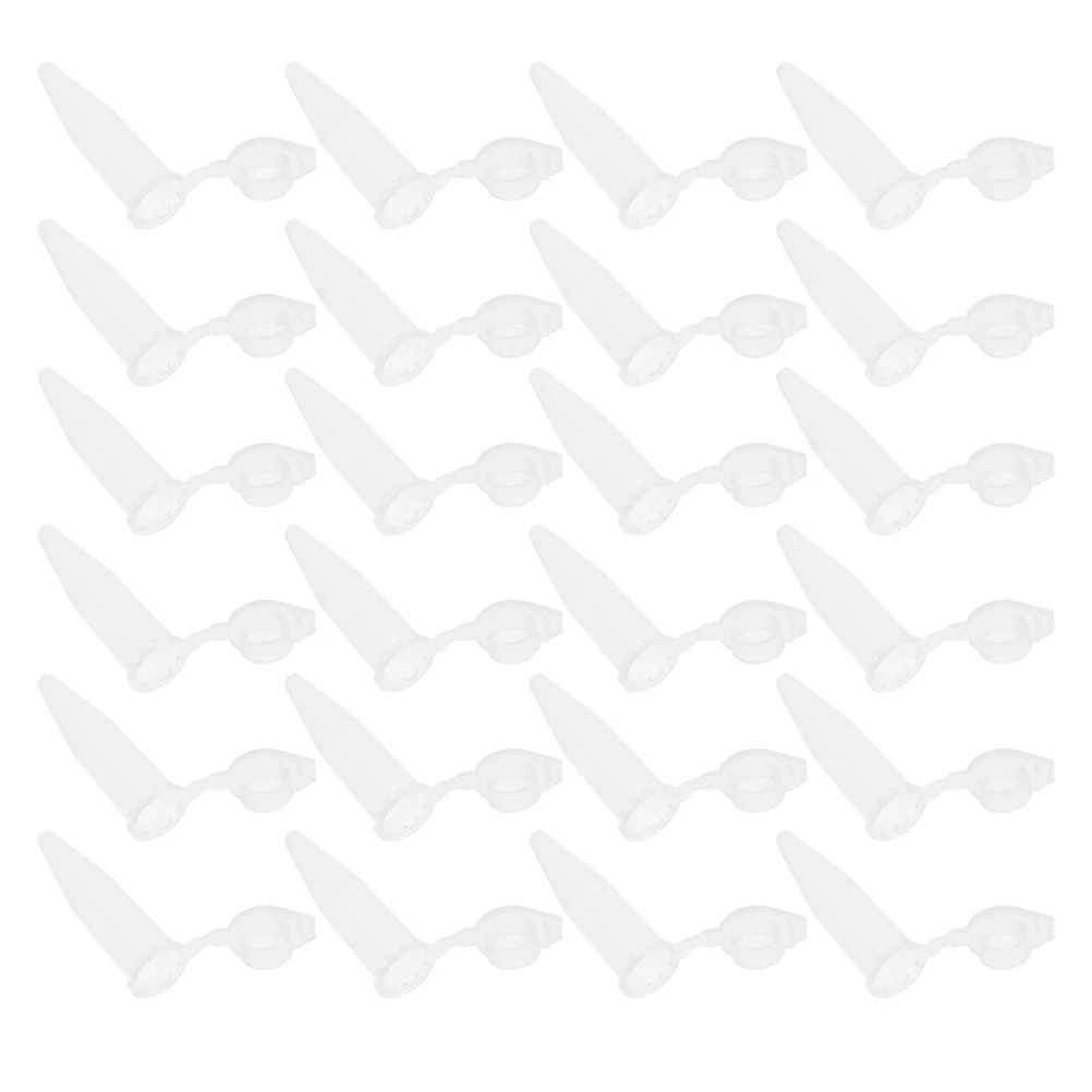 

500pcs Centrifuge Tubes 1.5Ml Graduated Clear Plastic Medical Vials With Attached Lids For Biochemistry Molecular