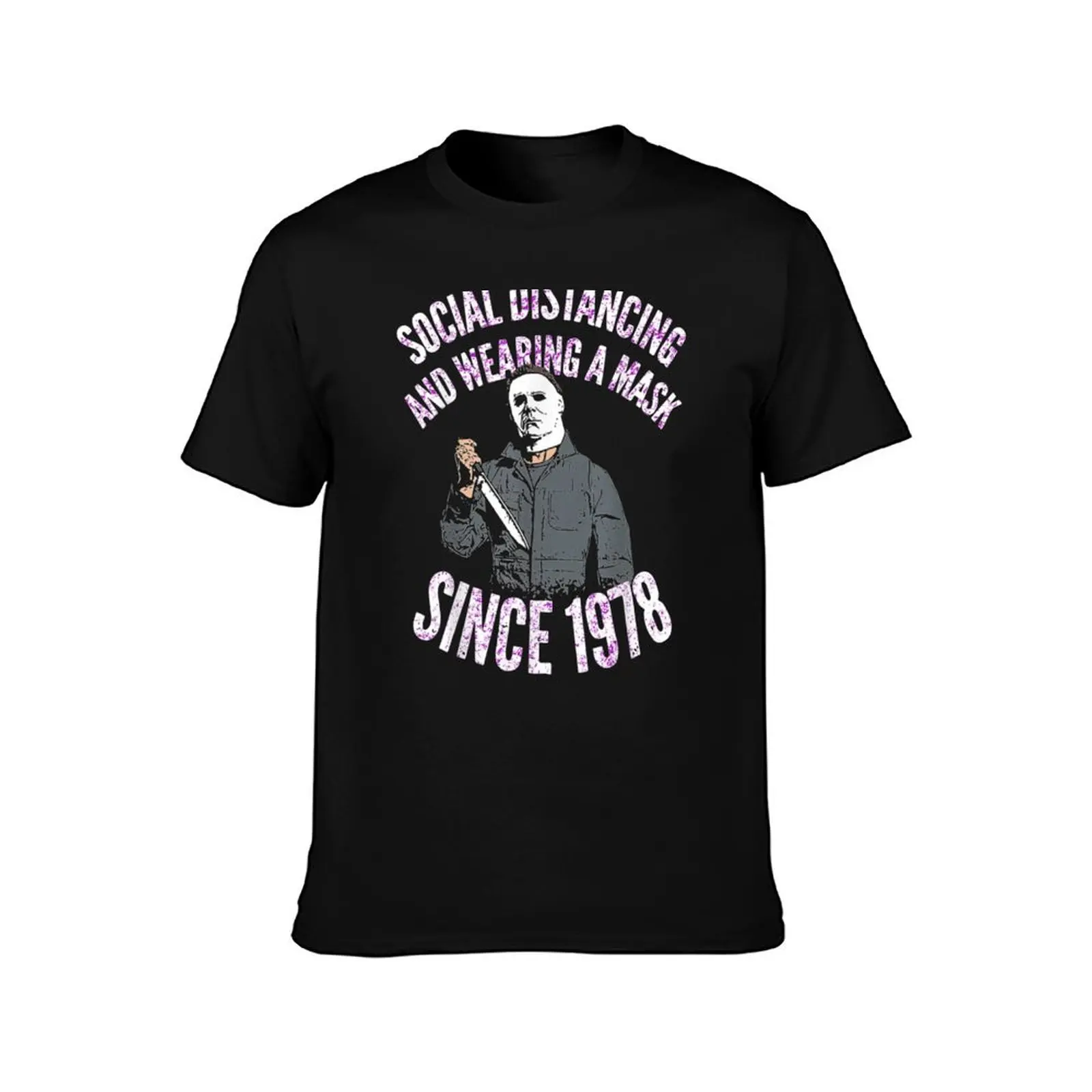 Social Distancing And Wearing A Mask In Public Since 1978 T-Shirt Casual Minimalist Short Sleeve Top T-Shirt