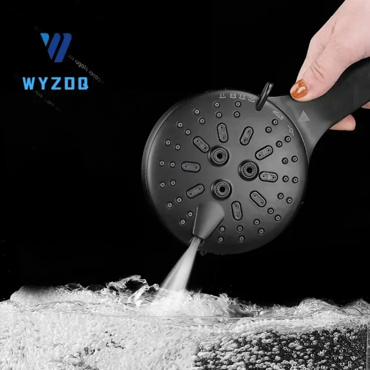 

7speed Adjustable Rain Shower Head Bathroom Shower Accessories Rain Shower Head High Pressure Bathroom Accessories