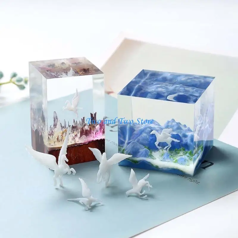 HX6F Plastic Small Rose Handmade Mini Mushrooms 3D Resin Mold Filler Epoxy Resin Filling Materials Filling Model Jewelry
