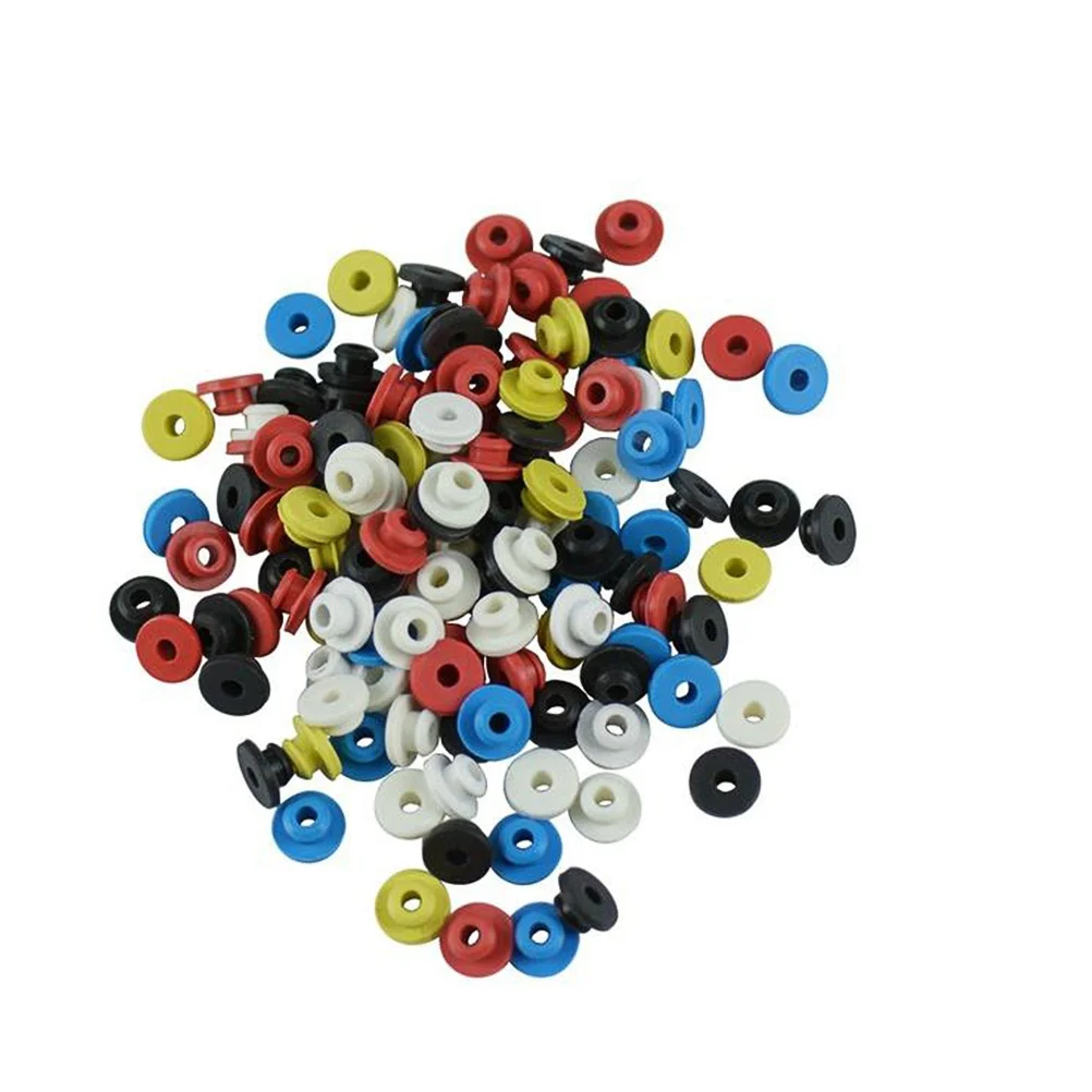 

100pcs Silicone Grommets For Machine Needle Durable Replacement Nipples Compatible With Tattoo Equipment, Tattoo Accessories