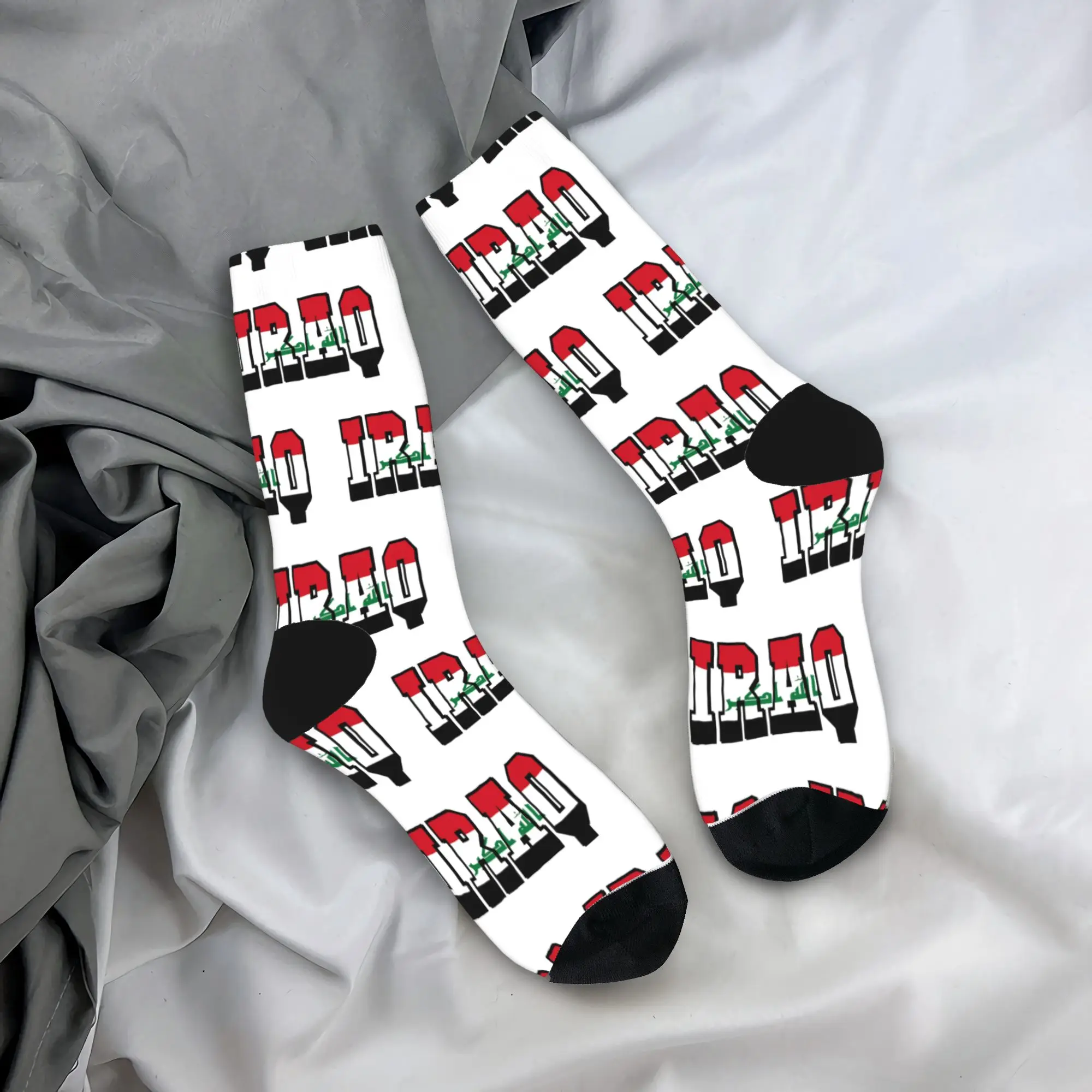 

Couple Socks Iraq Flag Iraqi Stockings Anti Slip Breathable Socks Autumn Modern Graphic Climbing Socks