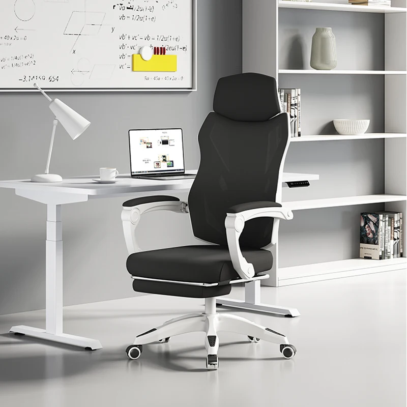 Modern Nordic Velvet Chair Armrest Headrest Ottoman Ergonomic Chaise Office Chair Swivel Portable Sillas De Oficina Furniture