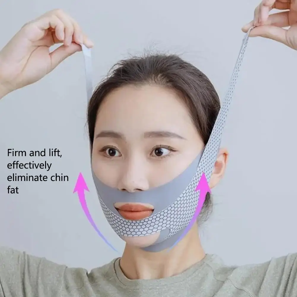 Double-Deck Face Slimming BANDAGE Face Lifting Belt V Line Face Slimming STRAP Double Chin กระชับ Slim STRAP Facial Mask เครื่องมือ