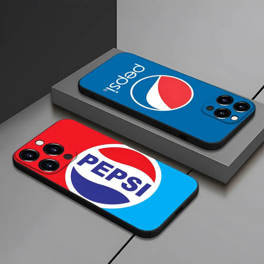 Funda de teléfono Soda P-Pepsi-S para IPhone 15 16 13 Pro Max 14 12 11 Xr X 8 7 6 Plus contraportada de lujo