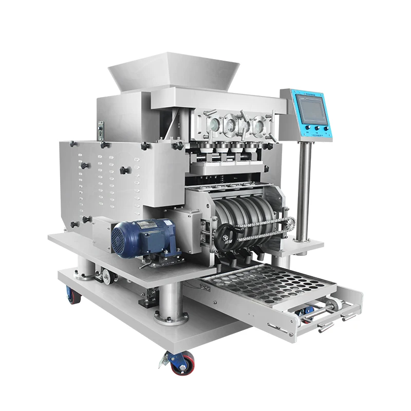 Commercial Automatic Dough Rolling & Tray‑Placing Machine, Multi‑Function Maker for Tang‑Yuan & Mantou, Stainless‑Steel Body