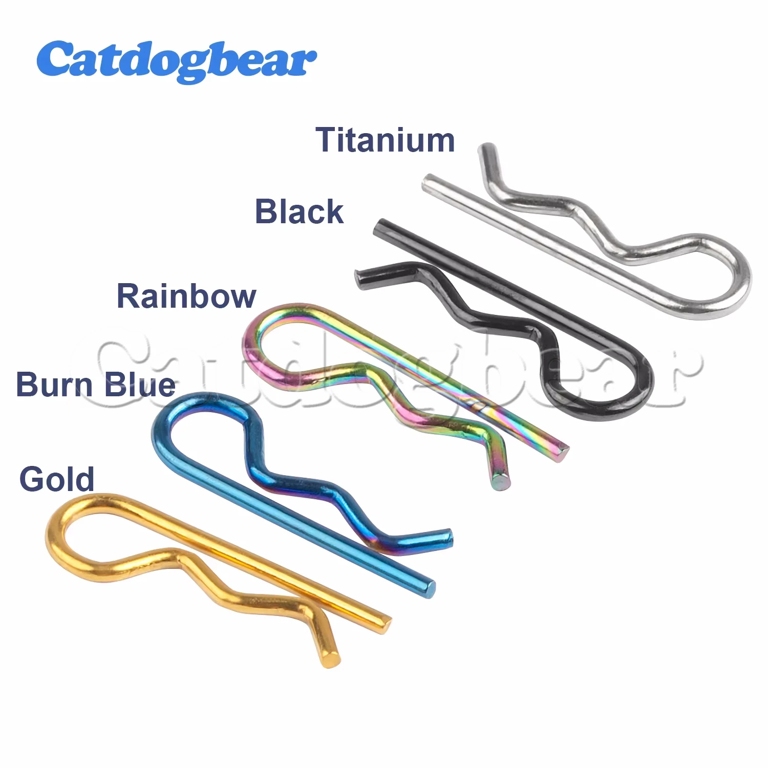 

Catdogbear Titanium R-Type Spring Cotter Pin 1mm Wave Shape Split Clip Clamp Hair Tractor Pin for Repairing Car Motor Bicycles