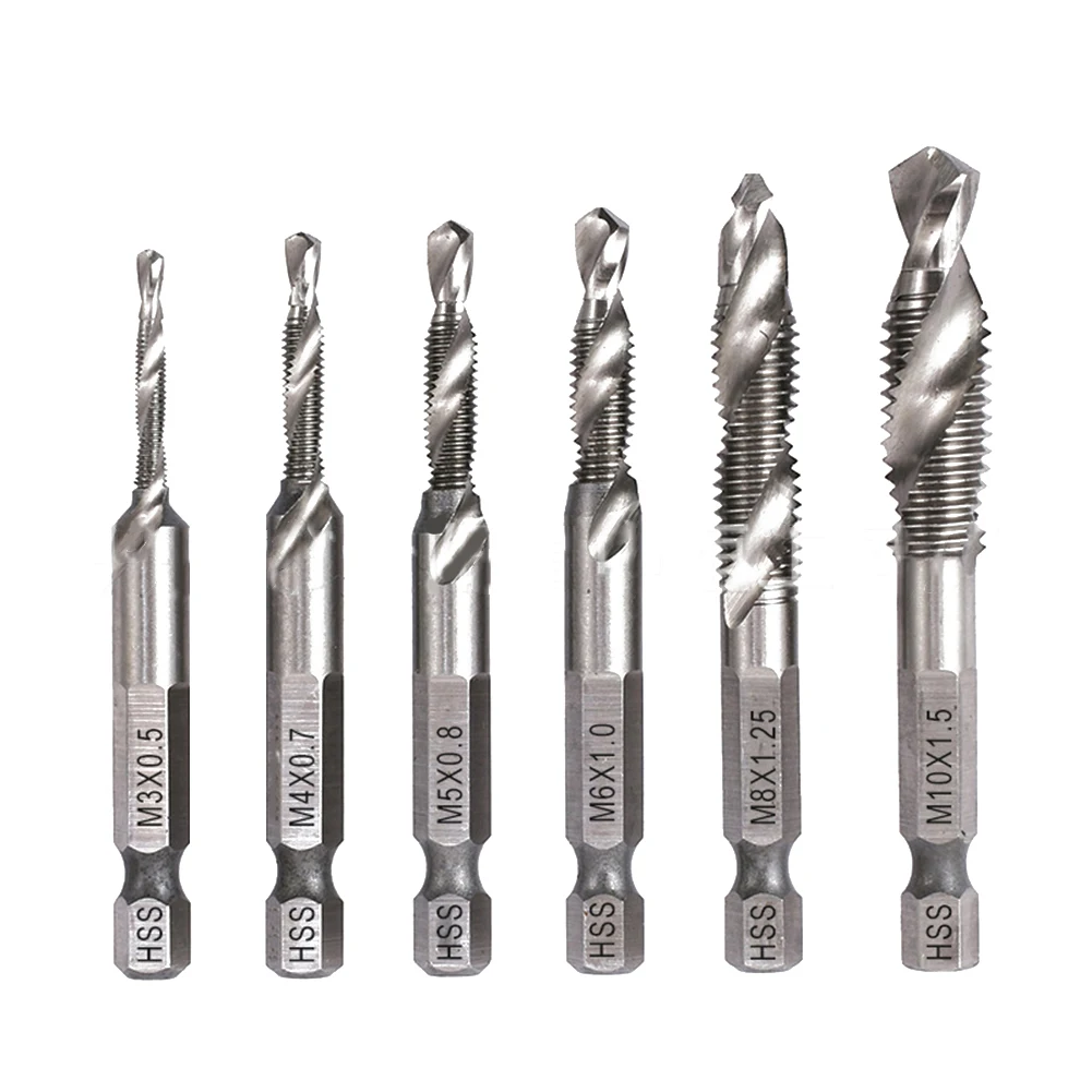 

Hex Shank Taps Chamfer Tap Tool For Tapping For Drilling Easy To Operate Hand Drill Compatible Hex Chuck Compatible