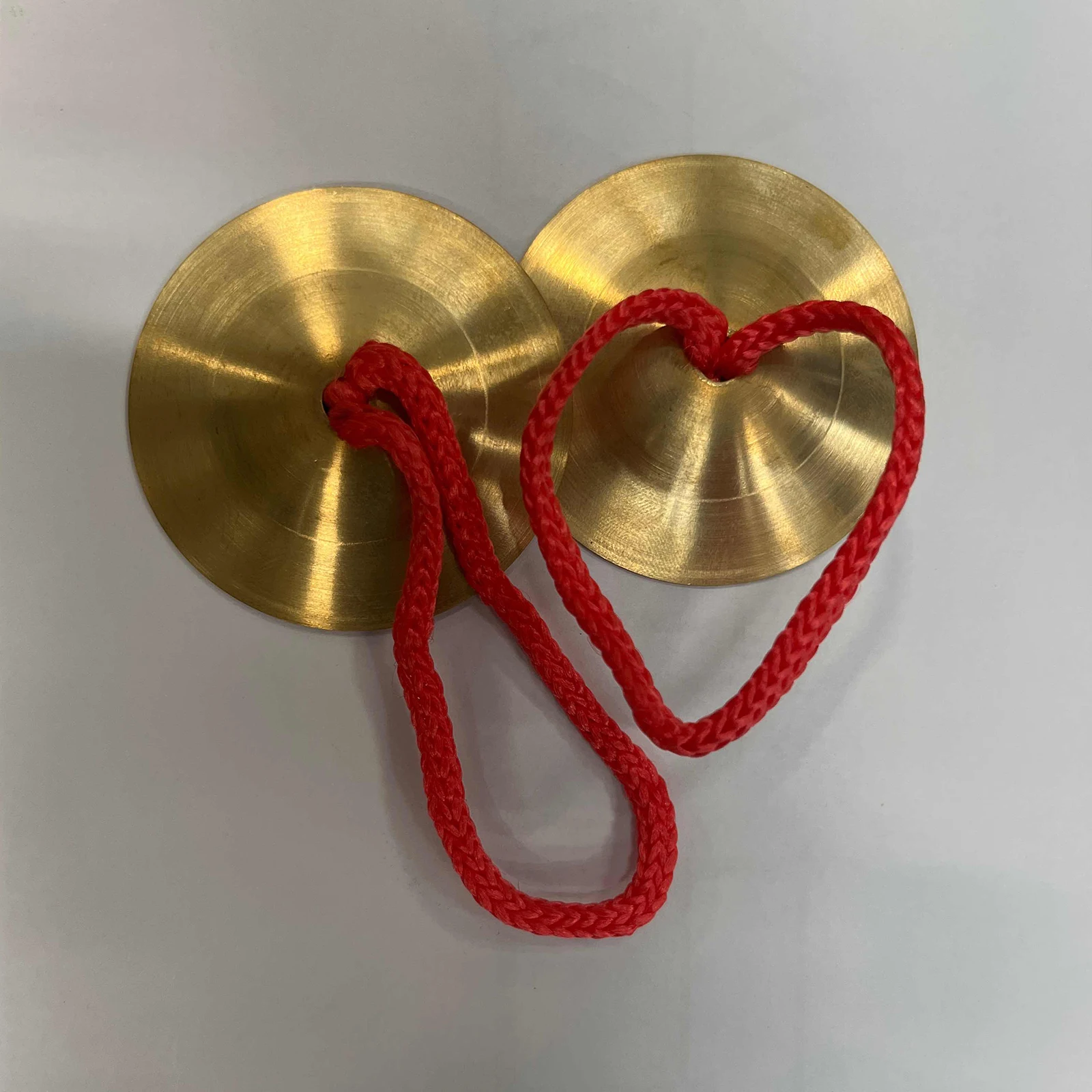 

2 Pairs Copper Finger Cymbals Golden Music Toys Kids Instruments Durable Smooth Edge Mini Child Dance Entertainment Brass