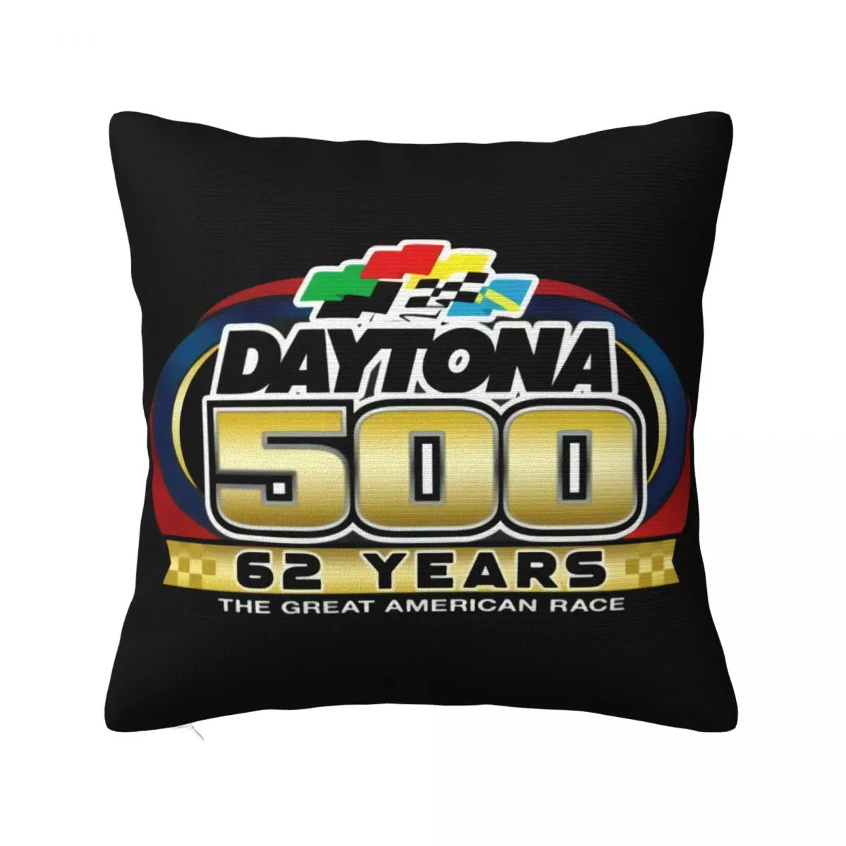 62 Years Daytona 500 The Great American Race Speedway Racing Mens Tee Family Pillow Case