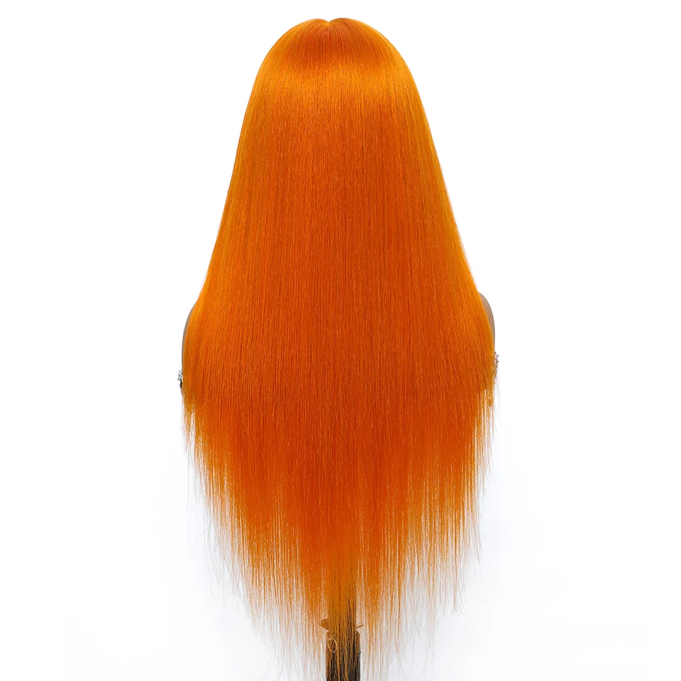 Ombre Красный Шелковистый Прямой Парик Шнурка 30-дюймовый Черный Синтетический Парик Фронта Шнурка Для Женщин Высокое Качество Предварительно Сорванные Волосы Афро Парики