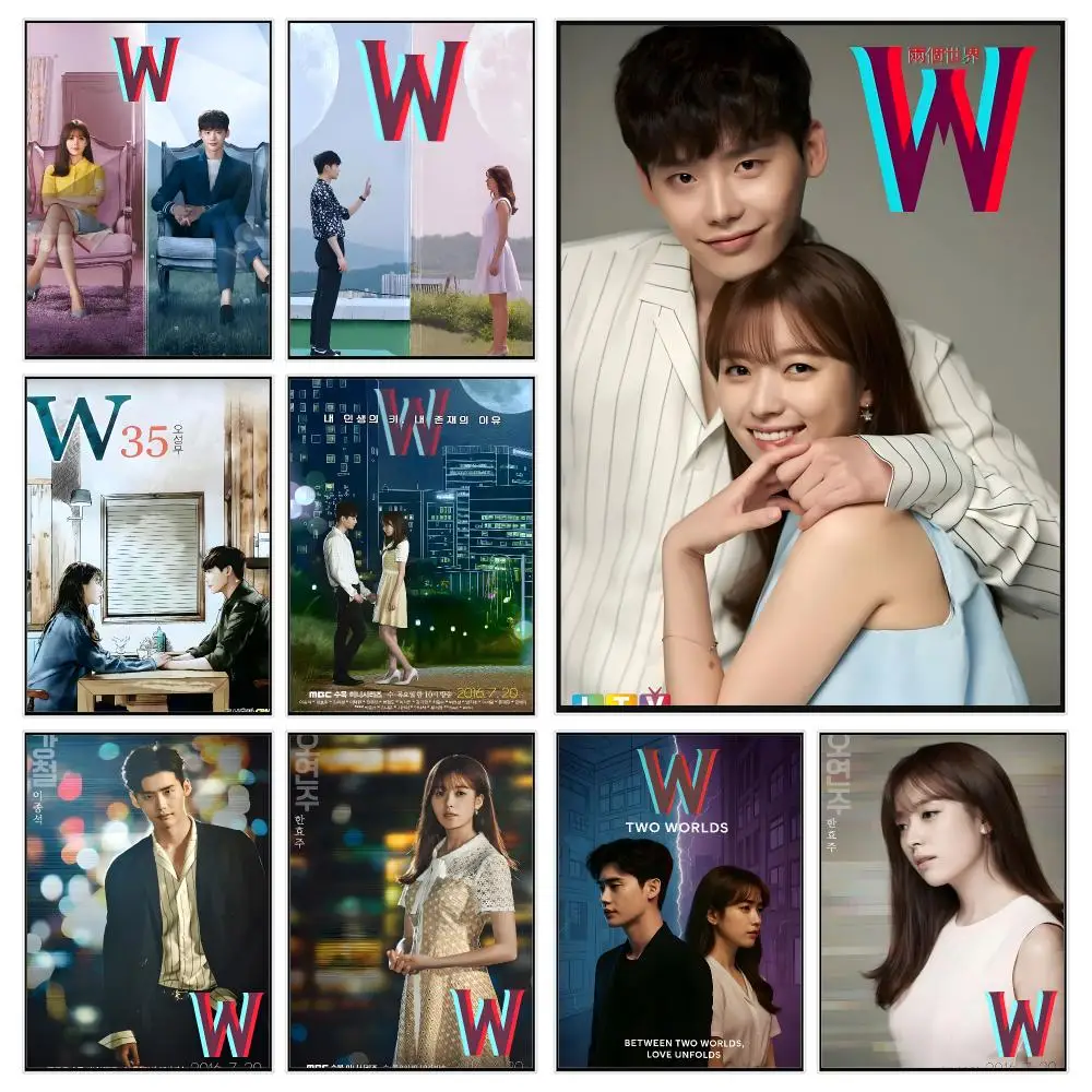 Cross-Dimensional Drama W-W Two Worlds Poster Trendy Aesthetic Wall Decor for Dorm & Bedroom