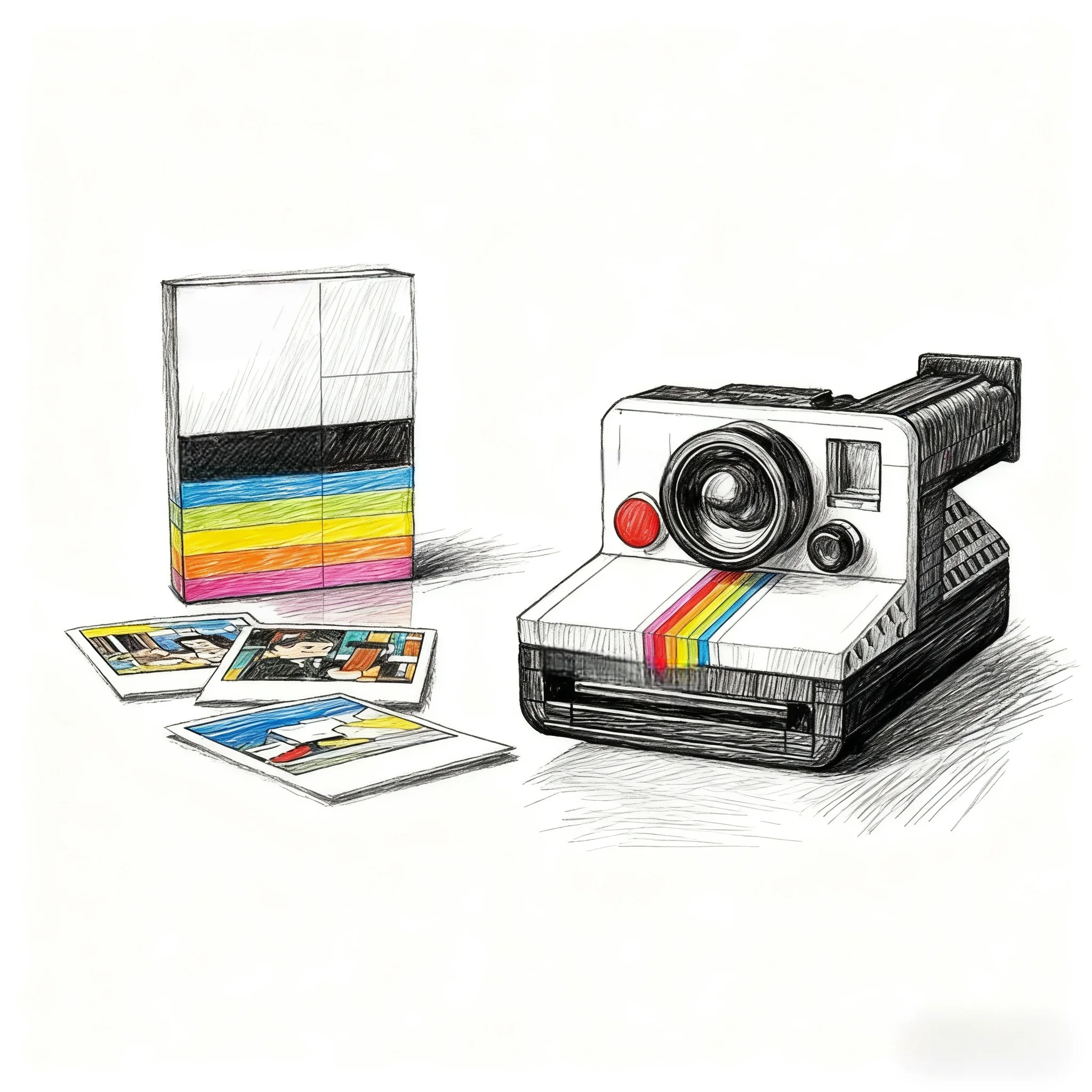 

Famous and excellent products 516 pieces of creative experience OneStep SX-70 camera model building block toy birthday gift